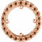 14K Rose 5.5 mm Round Halo-Style Pendant Mounting