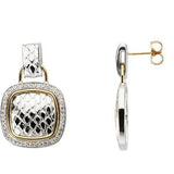 Accented Snake Skin Earrings