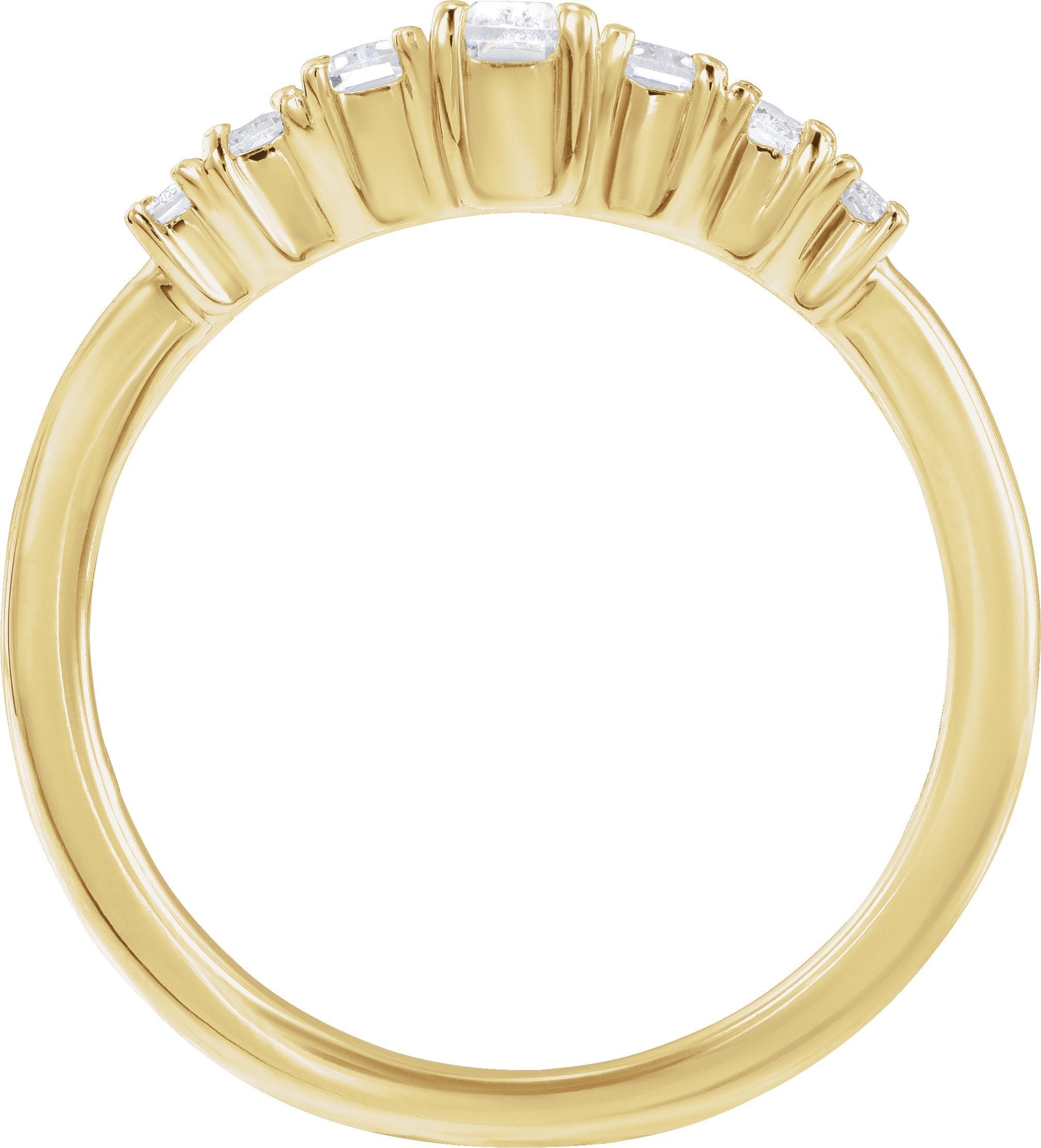 14K Yellow Gold 1/2 CTW Lab-Grown Diamond Ring