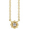 14K Yellow .03 CTW Natural Diamond Beaded Youth 16