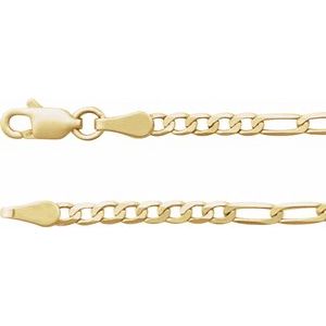 14K 2,5 mm Figaro-Kette
