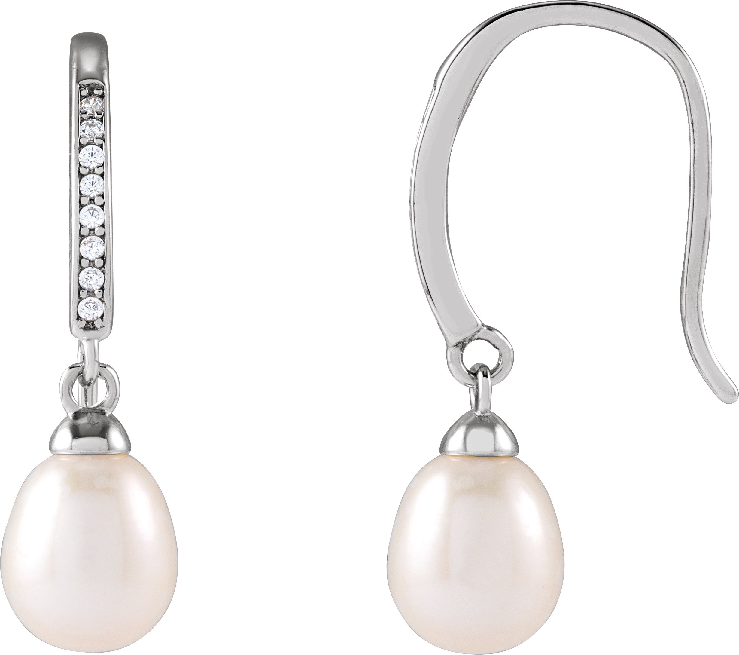 Accented Pearl Earrings