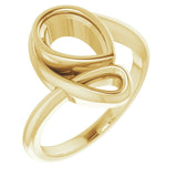 14K Yellow 9x6 mm Pear Ring Mounting