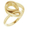 14K Yellow 9x6 mm Pear Ring Mounting