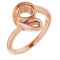 10K Rose 5.8 mm Round Ring Mounting