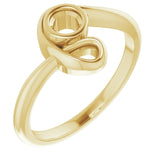 14K Yellow 3.75 mm Round Ring Mounting