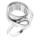 18K White 11x9 mm Oval Ring Mounting