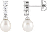 Accented Pearl Earrings