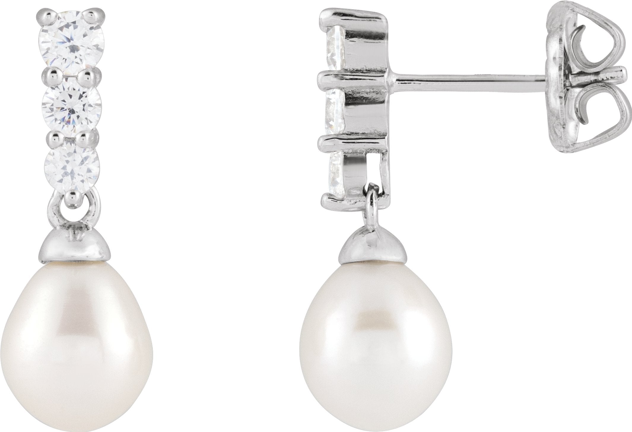 Accented Pearl Earrings