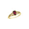 14KY January Imitation Birthstone Ring