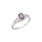 14KW February Youth Imitation Birthstone Ring
