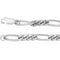 Figaro-Kette aus Sterlingsilber, 5,2 mm
