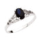 14KW September Imitation Birthstone Ring