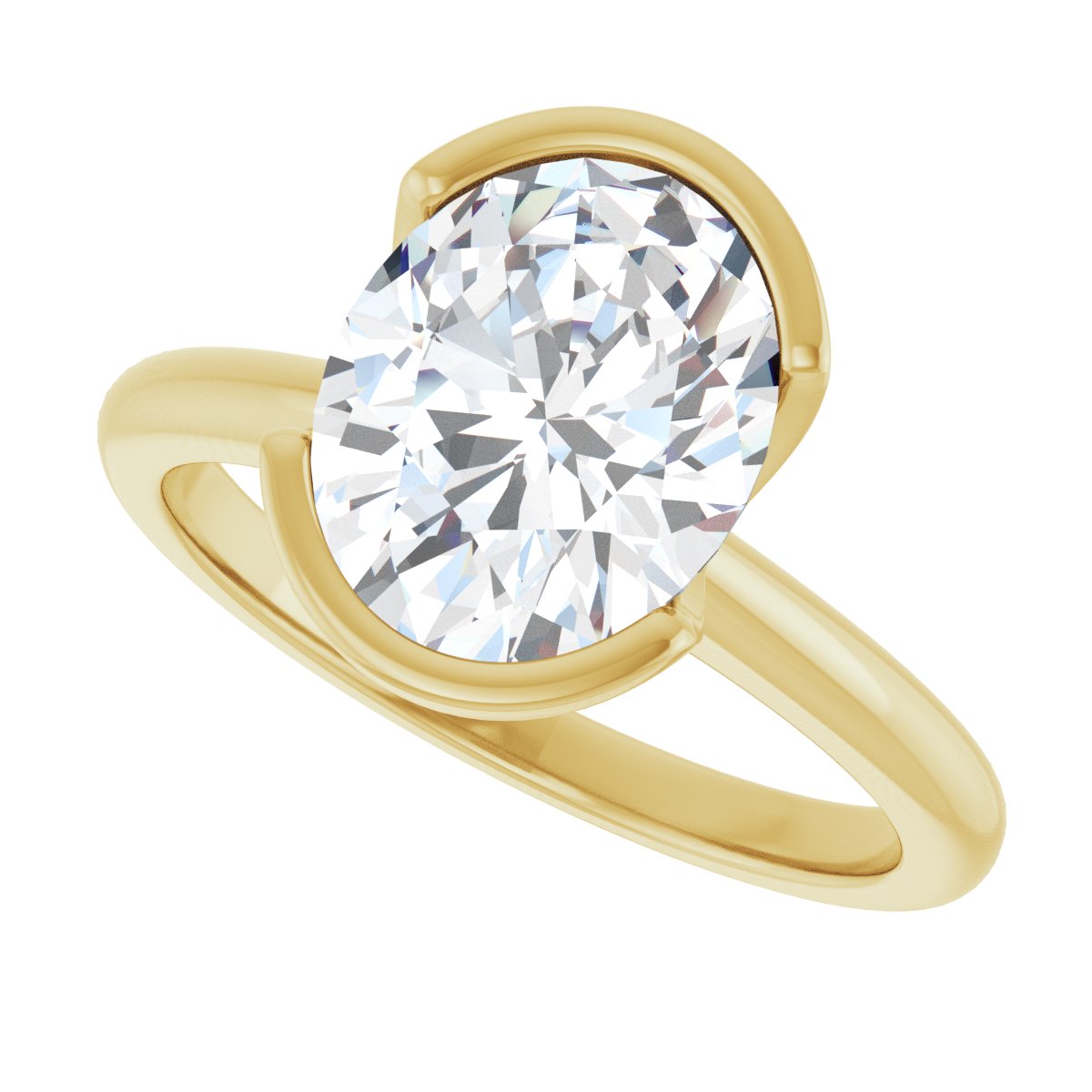 14K Yellow Gold 2 1/2 CTW Lab-Grown Diamond Engagement Ring