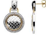 Accented Snake Skin Earrings