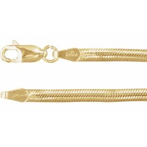 14K 3 mm Schlangenkette