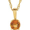 14K Yellow 3 mm Imitation Citrine Youth Solitaire 14