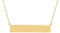 14K Yellow Gold Be Posh® Engravable Bar 17 1/2