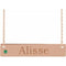 14K Rose Family Engravable Bar 16-18
