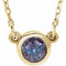 14K Yellow 4 mm Round Alexandrite Bezel-Set Solitaire 16