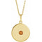 14K Yellow Natural Citrine Disc 16-18