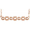 14K Rose Bezel-Set 16-18
