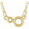 14K Yellow 3 mm Round Accented Bezel-Set 18