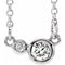 Platinum 1/8 CTW Natural Diamond 16