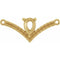 18K Yellow Accented