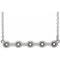 Platinum 2 mm Round Bezel-Set Bar 16