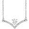 Sterling Silver 3/8 CTW Natural Diamond 18