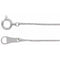 Platin 0,8 mm Weizenkette