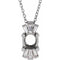Platinum 6 mm Round 1/6 CTW Natural Diamond Semi-Set 16-18
