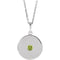 Platinum Natural Peridot Disc 16-18