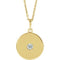 14K Yellow 1/10 CTW Natural Diamond Disc 16-18
