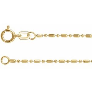 14K 1,15 mm Kugelkette