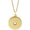 14K Yellow 3 mm Round Disc 16-18