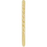 14K Yellow Gold 1.7 mm Rope Band Size 7