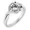 10K White6.5 mm Round Ring Mounting
