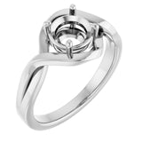Continuum Sterling Silver6.5 mm Round Ring Mounting
