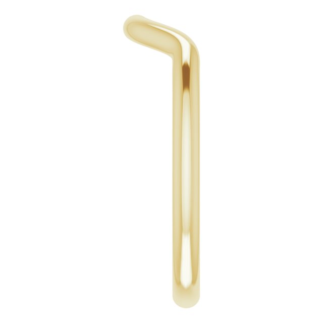14K Yellow Gold Band for 11x9 mm Oval Ring