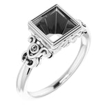 10K X1 White6.5 mm Square Ring Mounting