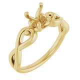 10K Yellow6.5 mm Round Ring Mounting