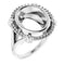 Platinum12x10 mm Oval Ring Mounting