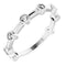 Platinum Bezel-Set Bar Ring Mounting
