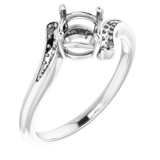 Continuum Sterling Silver6 mm Round Ring Mounting