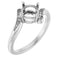 Continuum Sterling Silver6.5 mm Round Ring Mounting