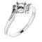 10K White4.8 mm Round Ring Mounting