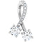 Platinum 1/2 CTW Natural Diamond Pendant