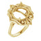 10K Yellow12 mm Round Ring Mounting